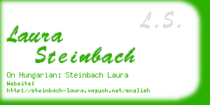laura steinbach business card